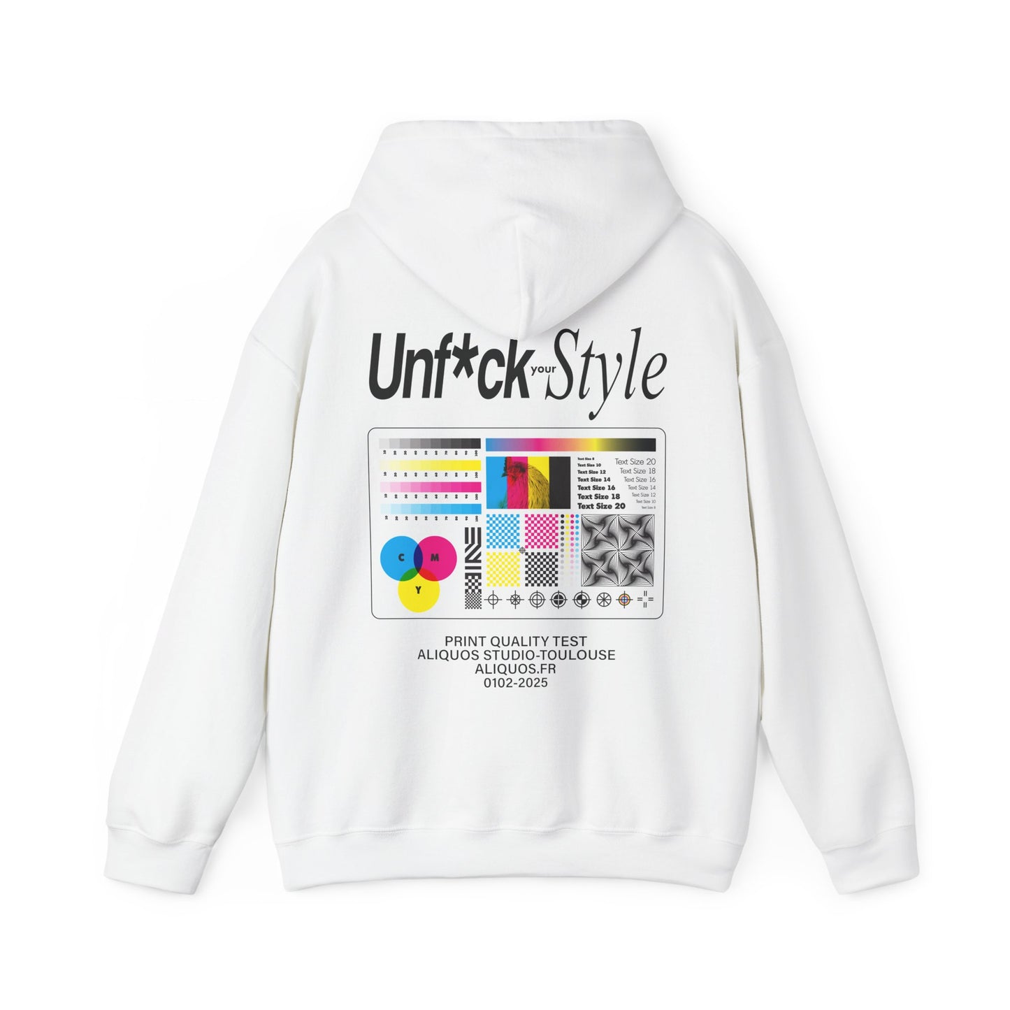 Unisex Kapuzenpullover - Druck Test Design
