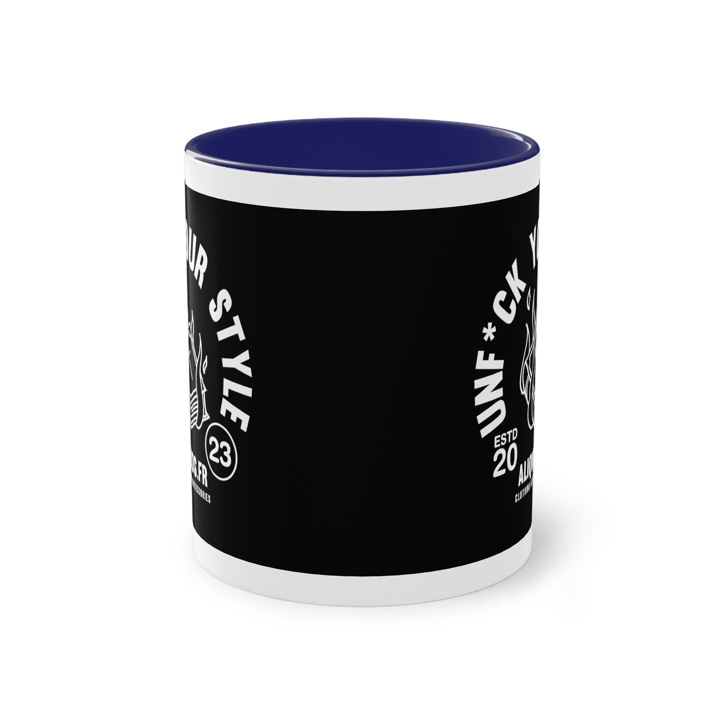 Burning Book Two-Tone Coffee Mug, 11oz - ALIQUOS