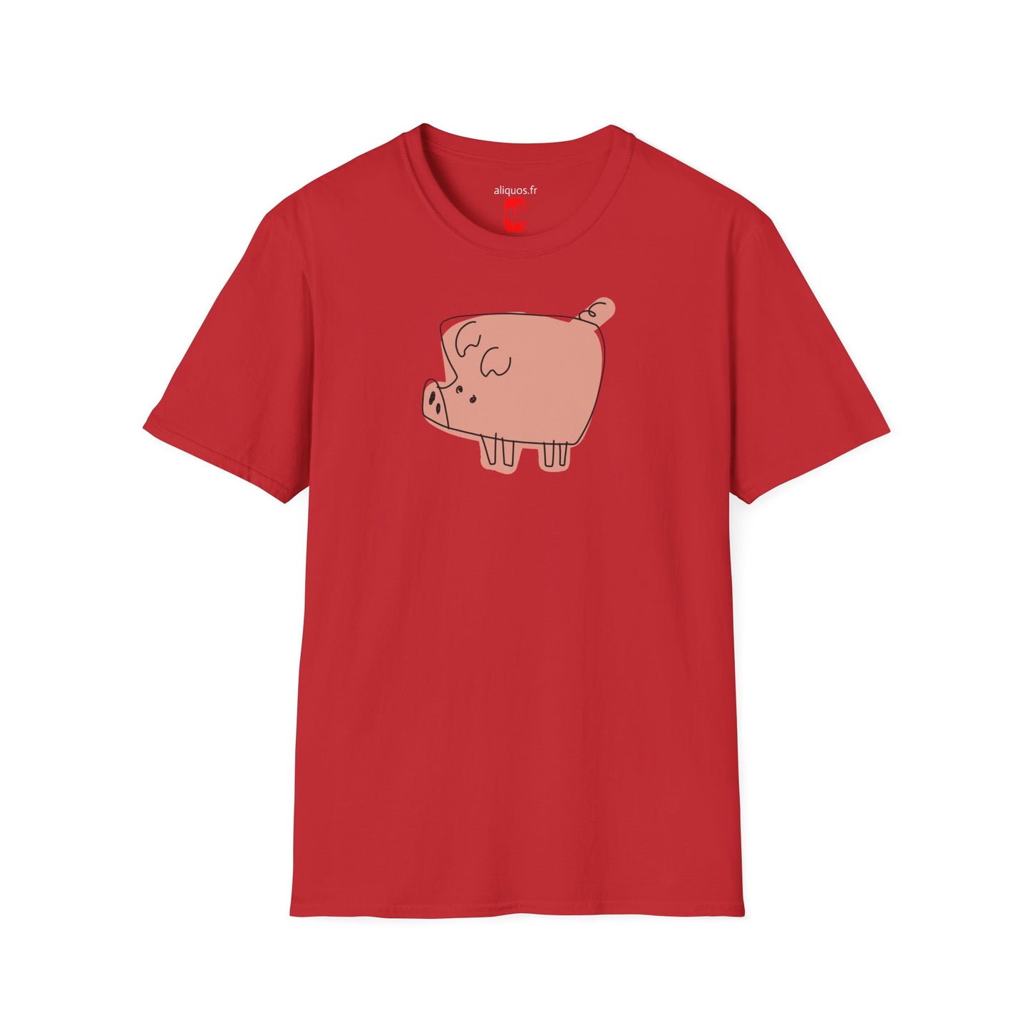 Blocky Piggy Unisex Tee - ALIQUOS