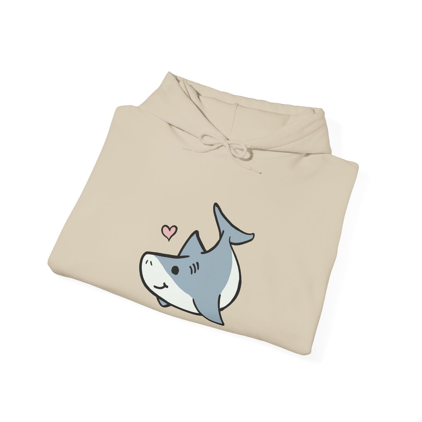 Sweat à capuche unisexe - Love Shark - Aliquos
