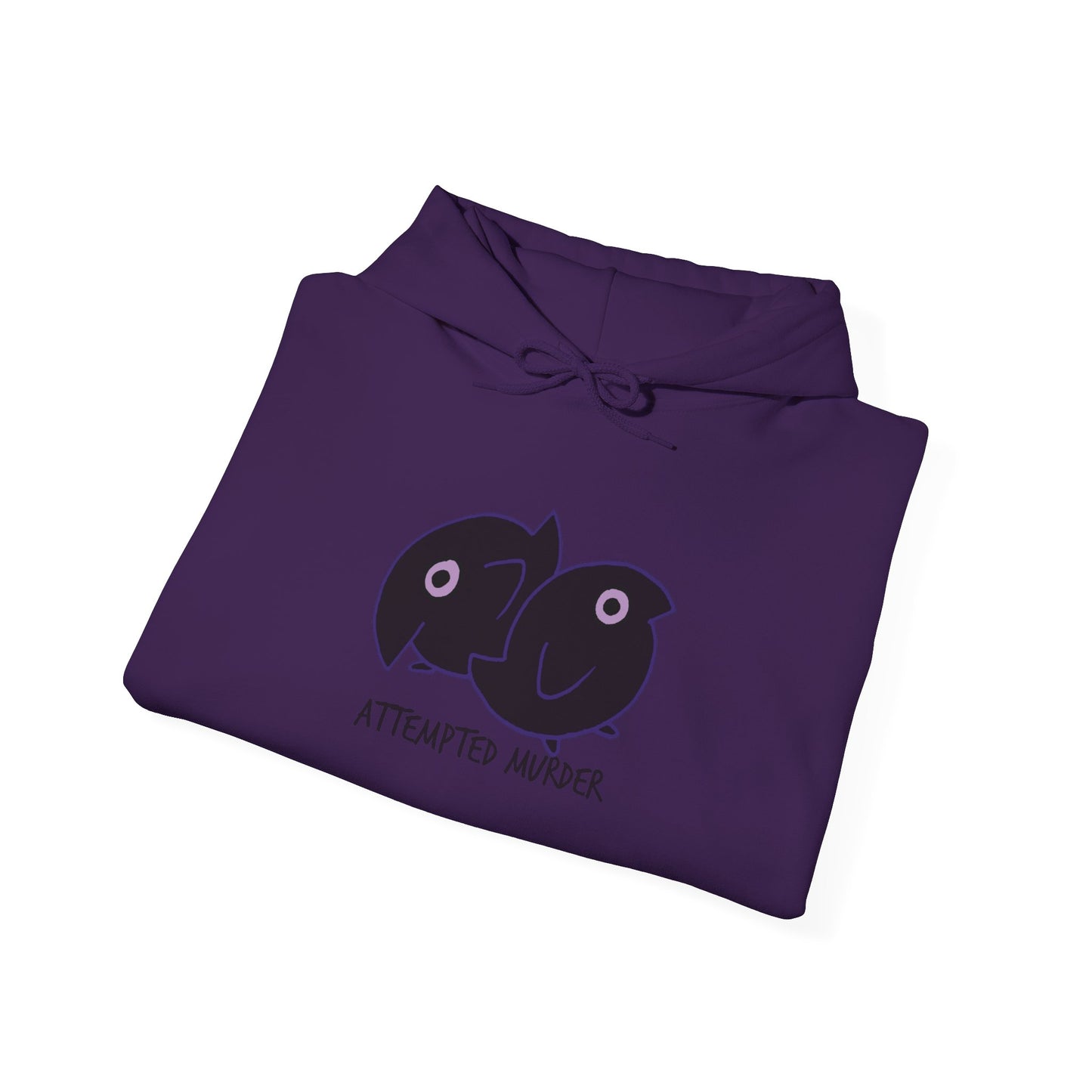 Unisex Hooded Sweatshirt - Attempted Murder Design - ALIQUOS