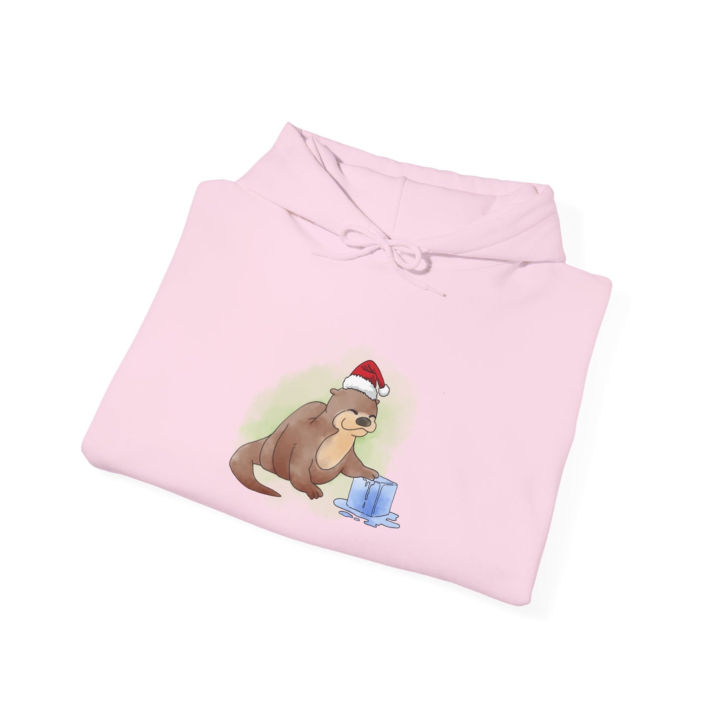 Sweat à capuche unisexe - Loutre de Noël 9