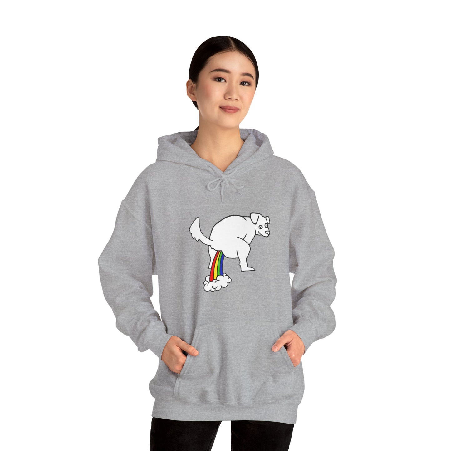 Unisex Hooded Sweatshirt - Doggy Rainbow Factory - ALIQUOS