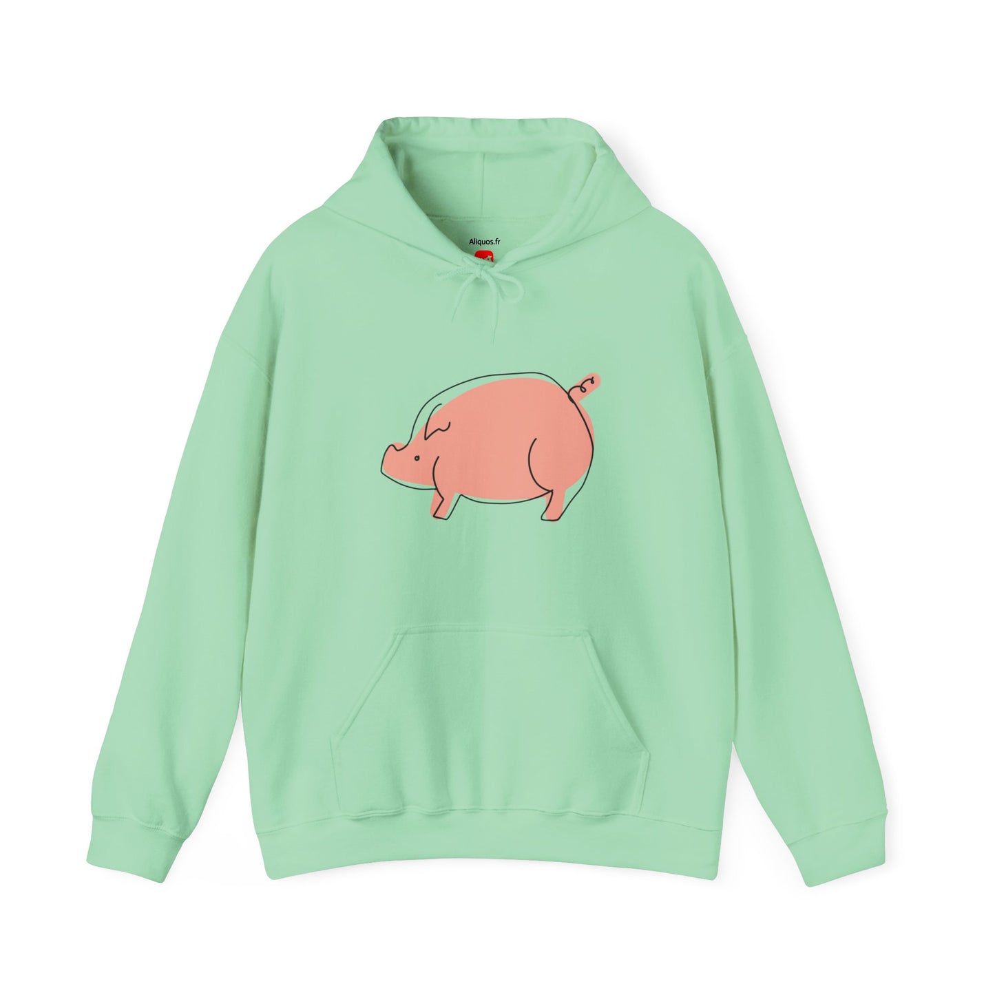 Chubby Piggy Unisex Hooded Sweatshirt - ALIQUOS