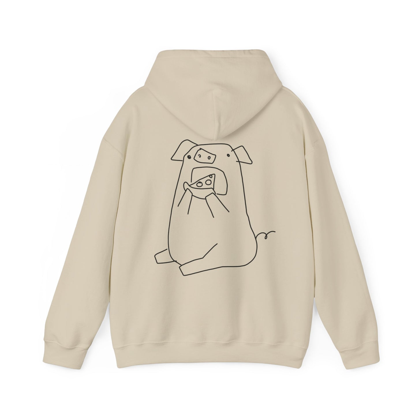 Pizza Piggy Unisex Hooded Sweatshirt - ALIQUOS