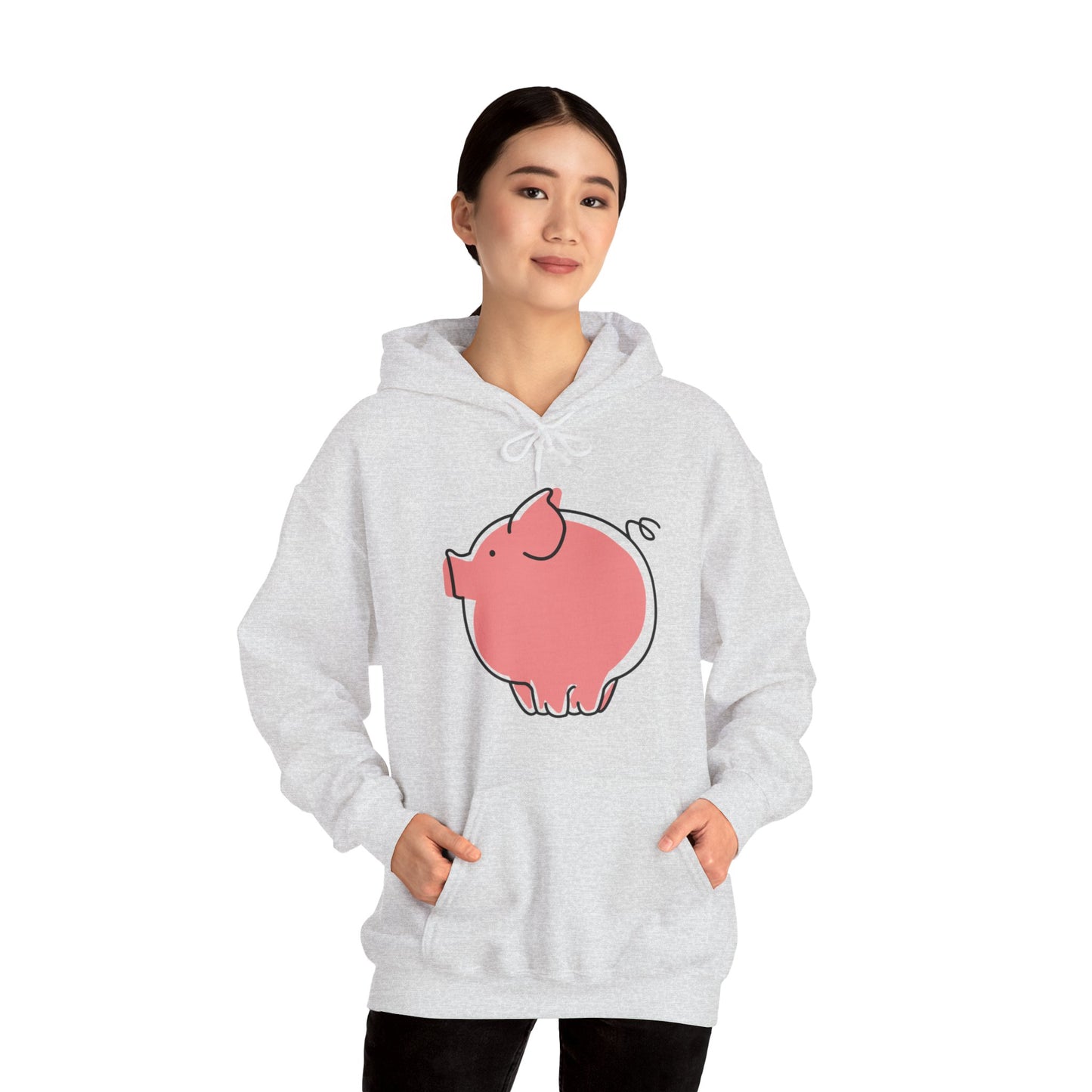 Pudgy Piggy Unisex Hooded Sweatshirt - ALIQUOS