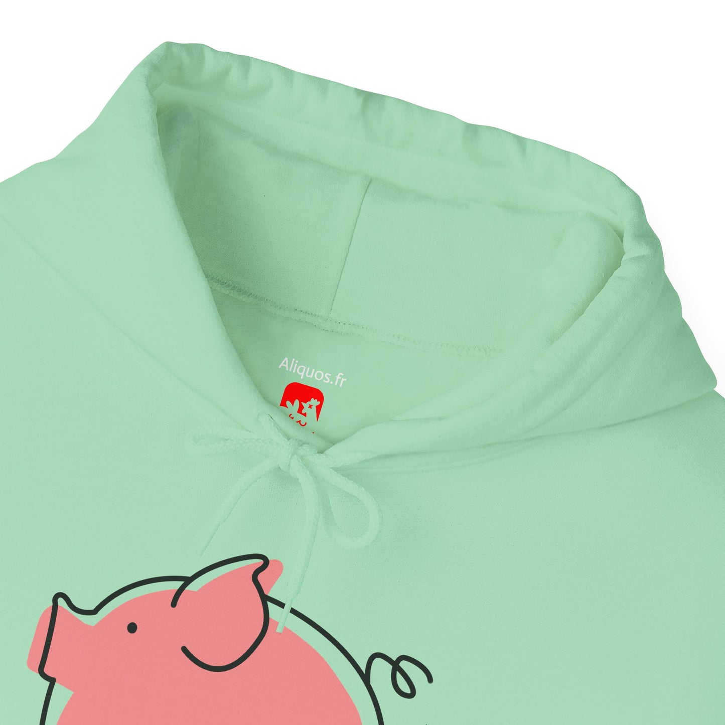 Pudgy Piggy Unisex Hooded Sweatshirt - ALIQUOS
