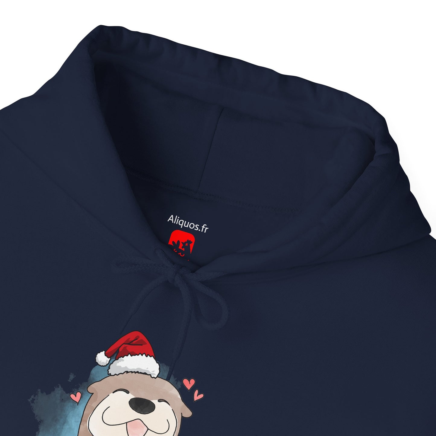 Sweat à capuche unisexe - Loutre de Noël 16