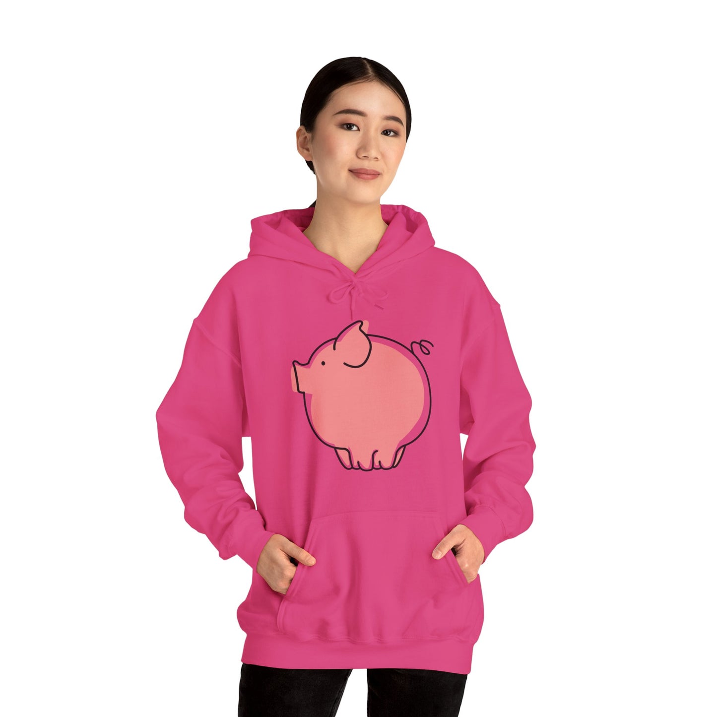Pudgy Piggy Unisex Hooded Sweatshirt - ALIQUOS