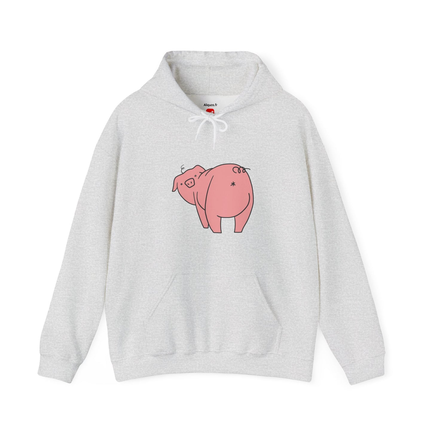 Piggy Rear Unisex Hooded Sweatshirt - ALIQUOS