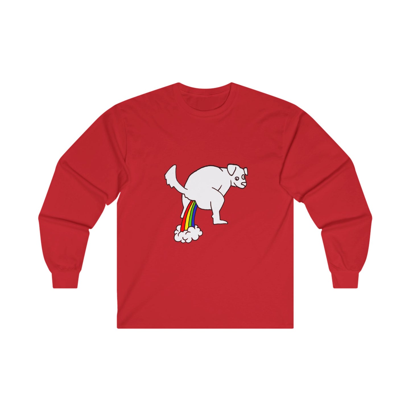 Long Sleeve Tee - Doggy Rainbow Factory - ALIQUOS