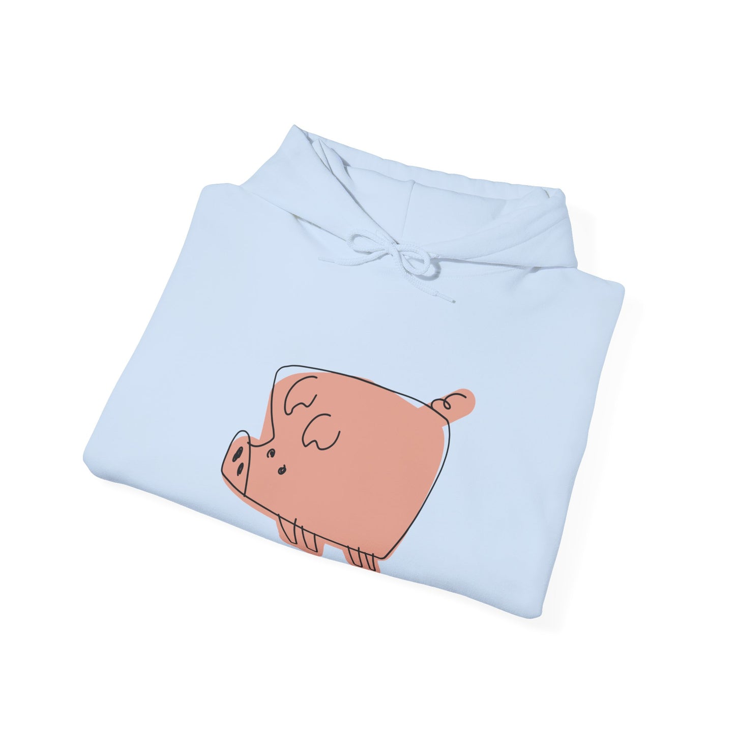 Blocky Piggy Unisex Hooded Sweatshirt - ALIQUOS