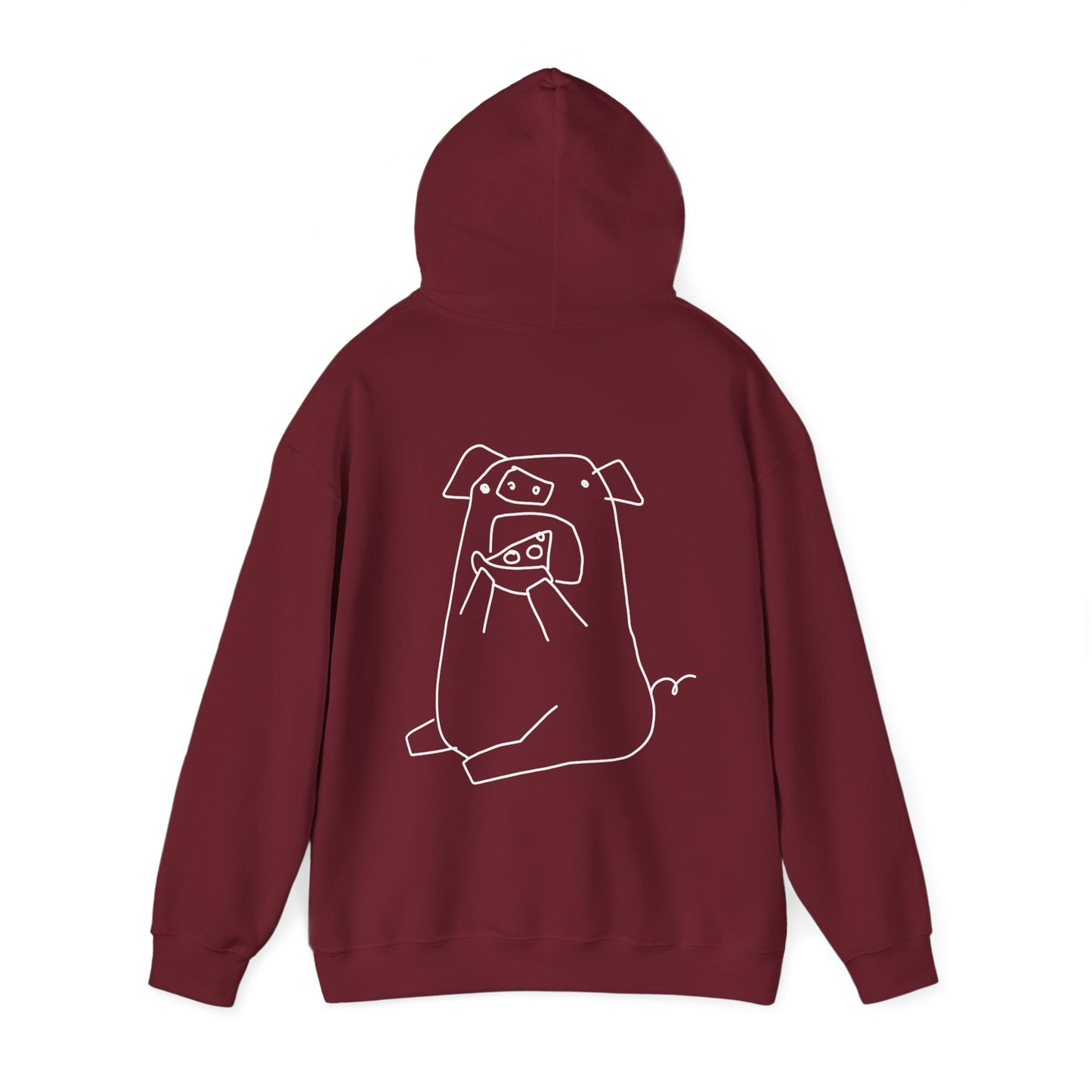 Pizza Piggy Unisex Hooded Sweatshirt - ALIQUOS