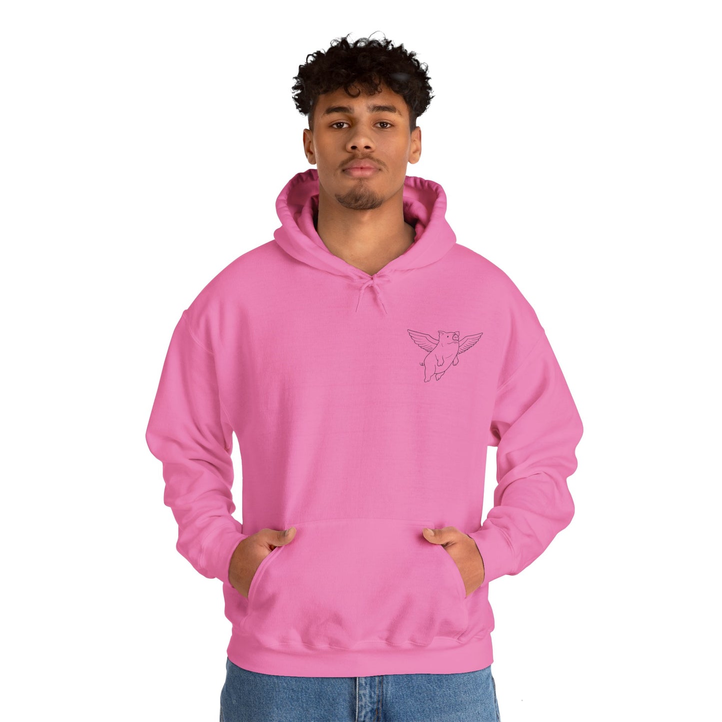 Sweat à capuche unisexe Flying Piggy