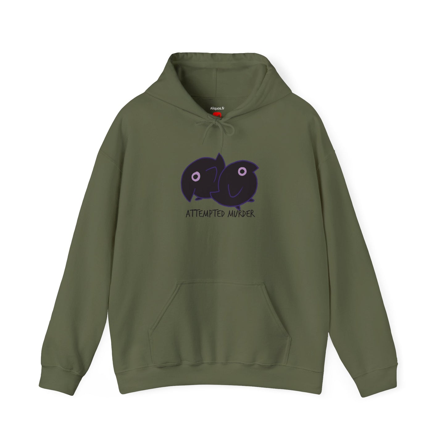 Unisex Hooded Sweatshirt - Attempted Murder Design - ALIQUOS