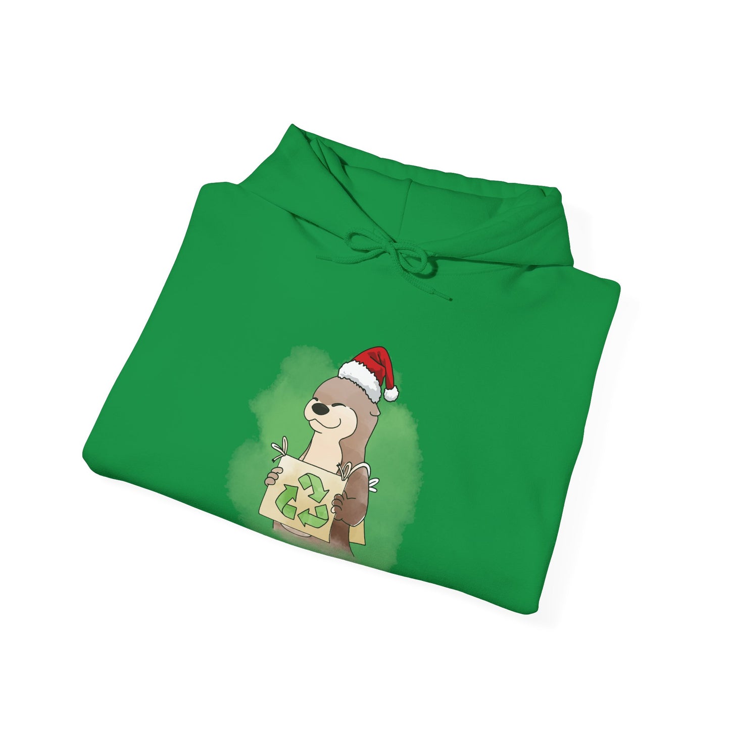 Sweat à capuche unisexe - Loutre de Noël 5