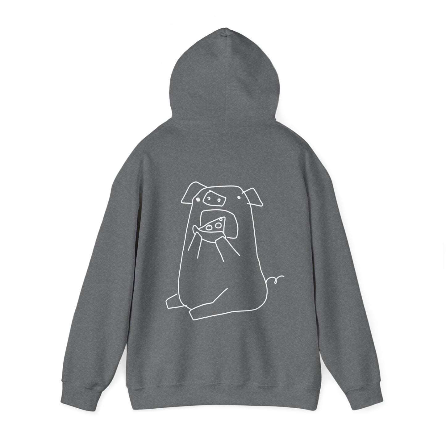 Pizza Piggy Unisex Hooded Sweatshirt - ALIQUOS