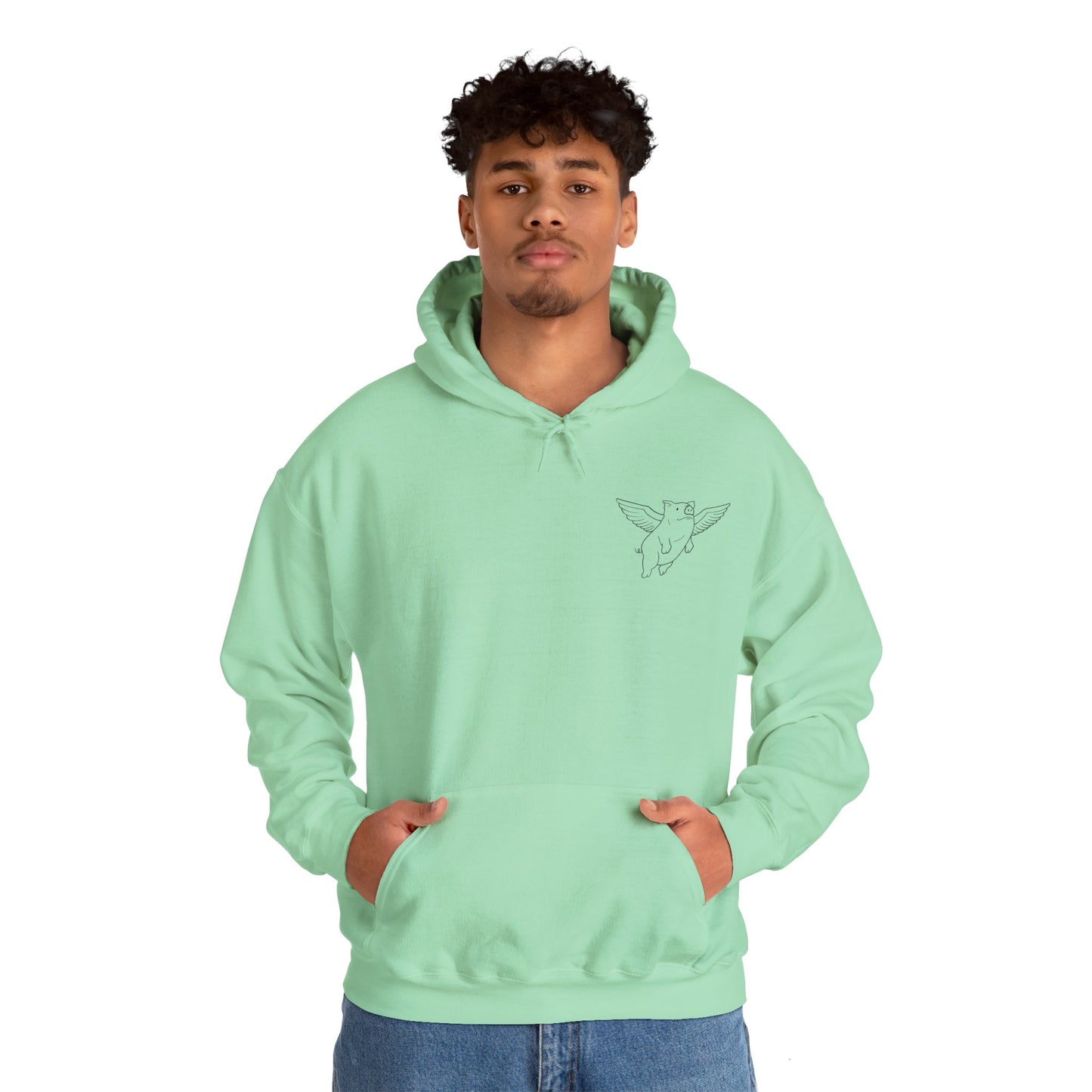 Sweat à capuche unisexe Flying Piggy