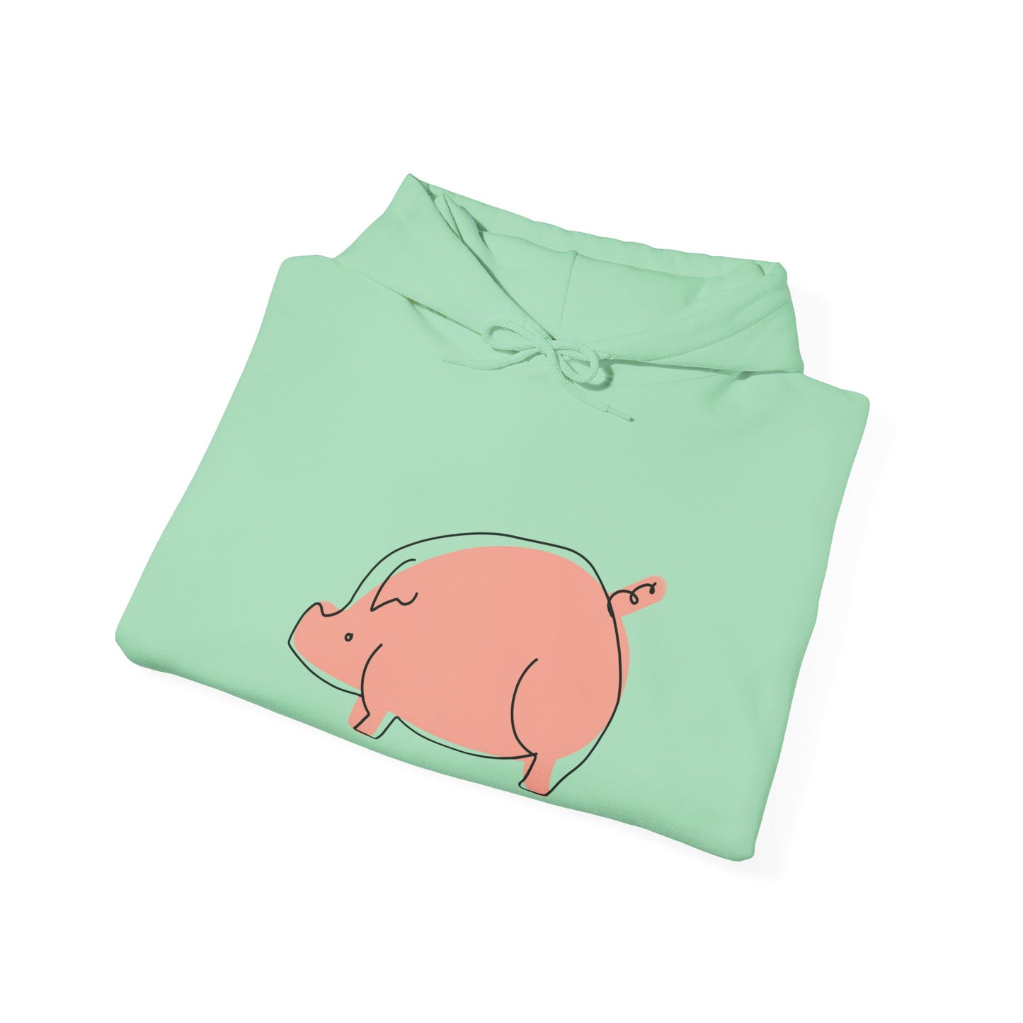 Chubby Piggy Unisex Hooded Sweatshirt - ALIQUOS