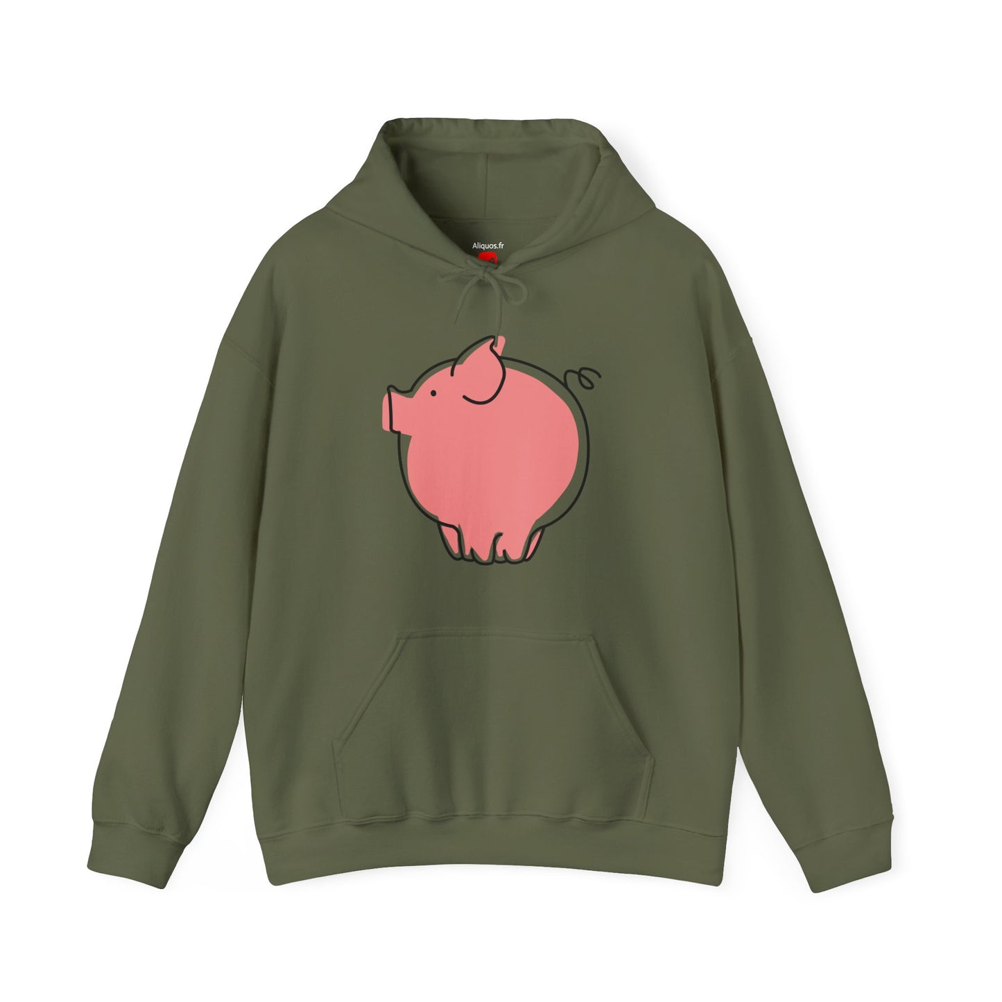 Pudgy Piggy Unisex Hooded Sweatshirt - ALIQUOS