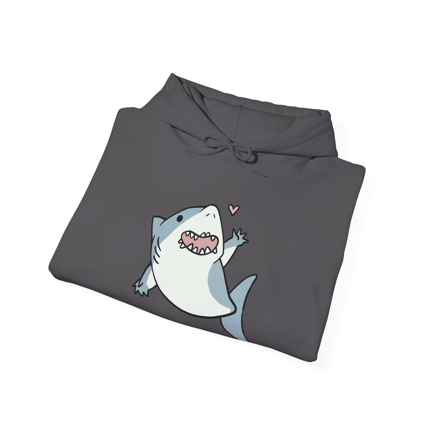 Unisex Hooded Sweatshirt - Cute Shark Wave - Aliquos