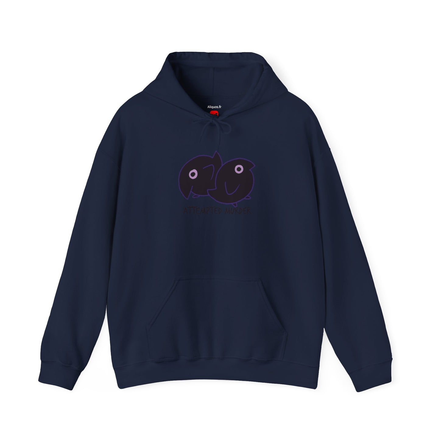 Unisex Hooded Sweatshirt - Attempted Murder Design - ALIQUOS