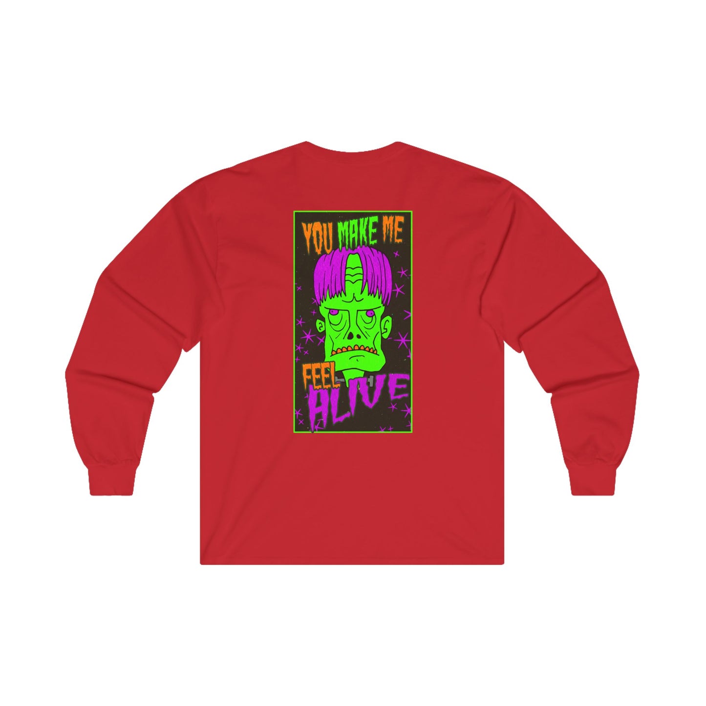 Long Sleeve Tee - Frankenstein Monster Design - ALIQUOS