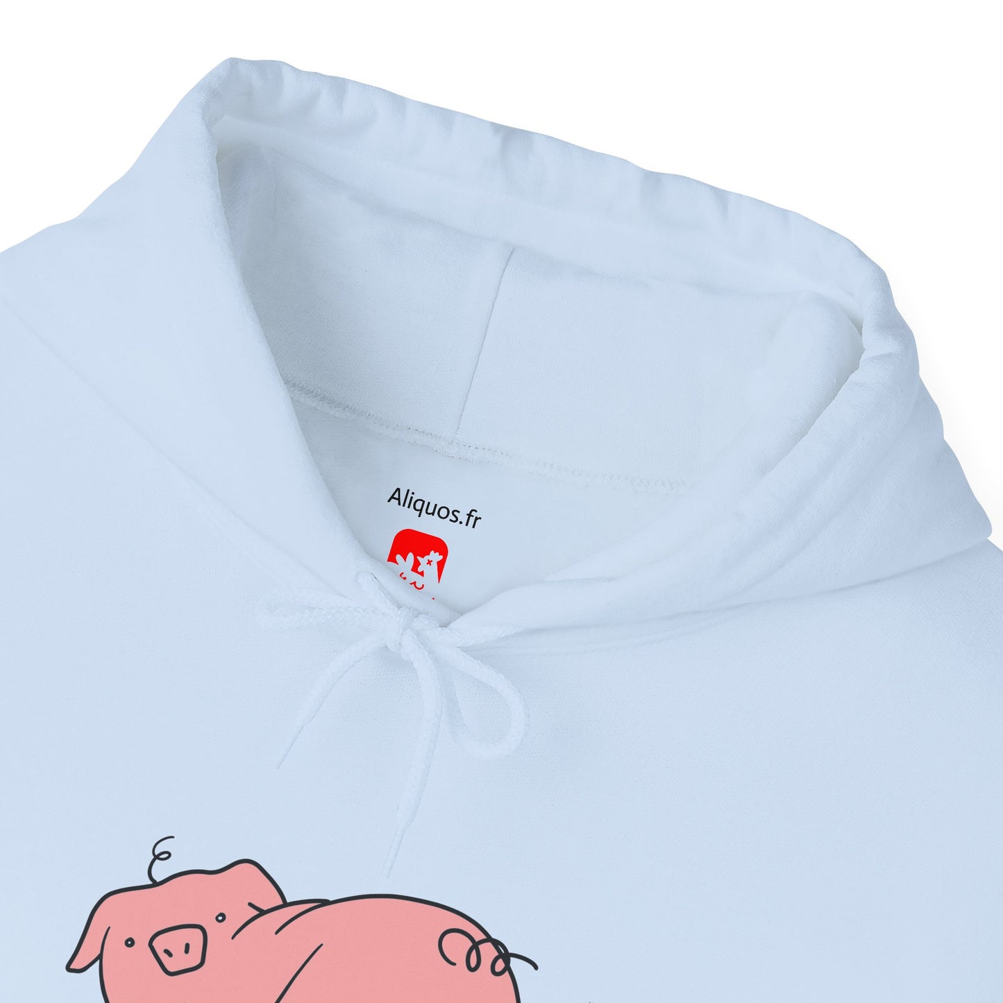 Piggy Rear Unisex Hooded Sweatshirt - ALIQUOS