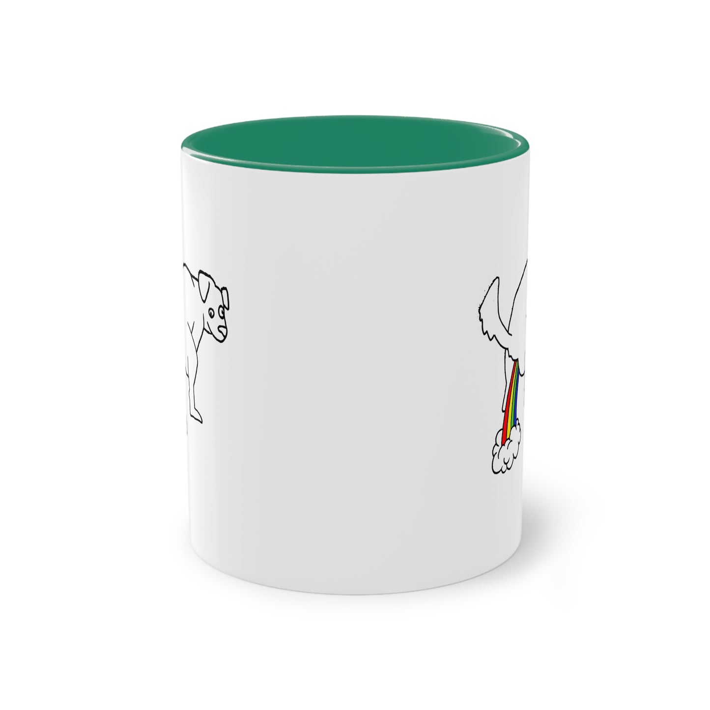 Two Tone Mug - Doggy Rainbow Factory - ALIQUOS