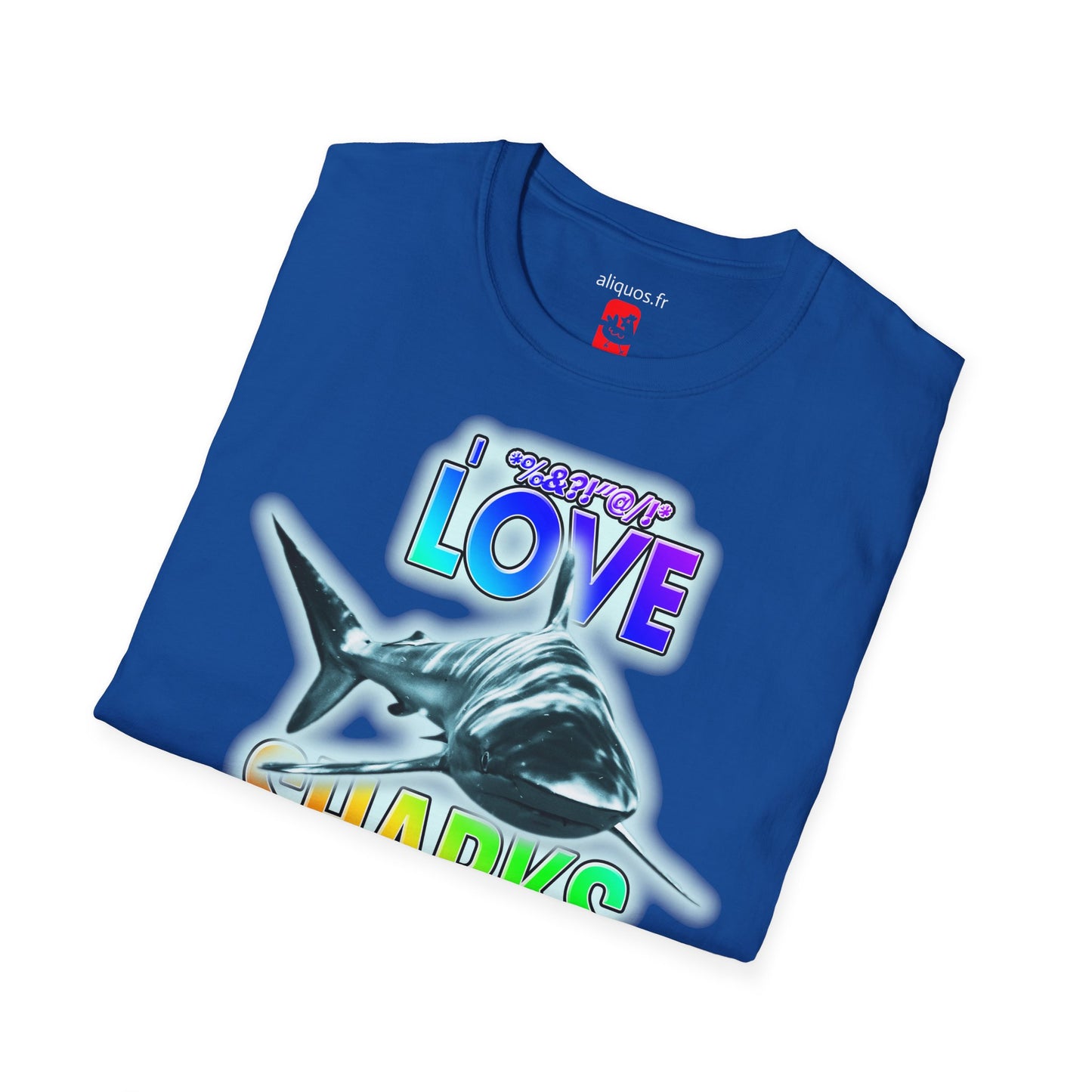 T-shirt unisexe - J'adore les requins - Aliquos