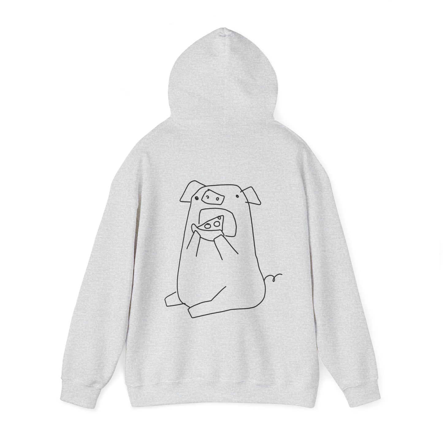 Pizza Piggy Unisex Hooded Sweatshirt - ALIQUOS