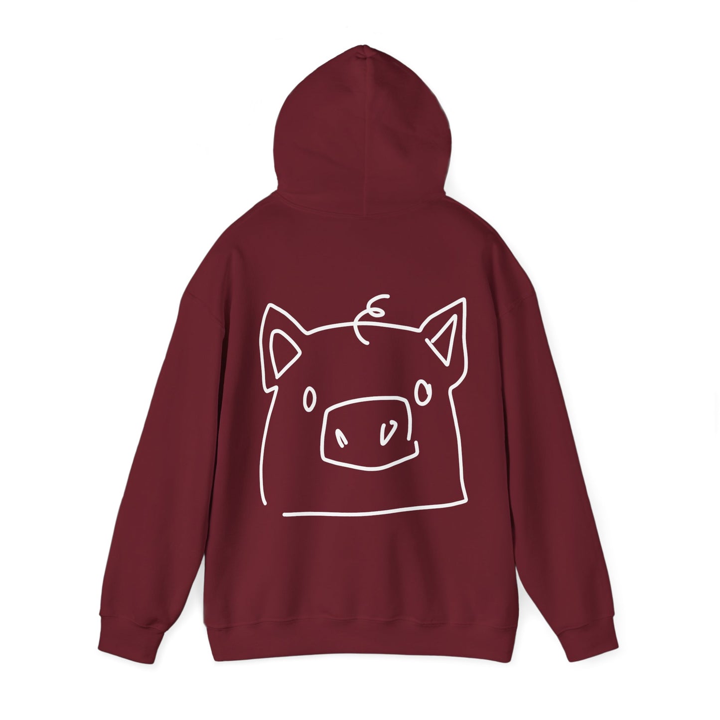 Piggy Face Unisex Hooded Sweatshirt - ALIQUOS