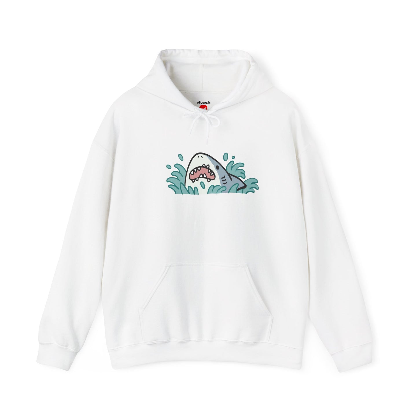 Unisex Hooded Sweatshirt - Surprise Shark - Aliquos