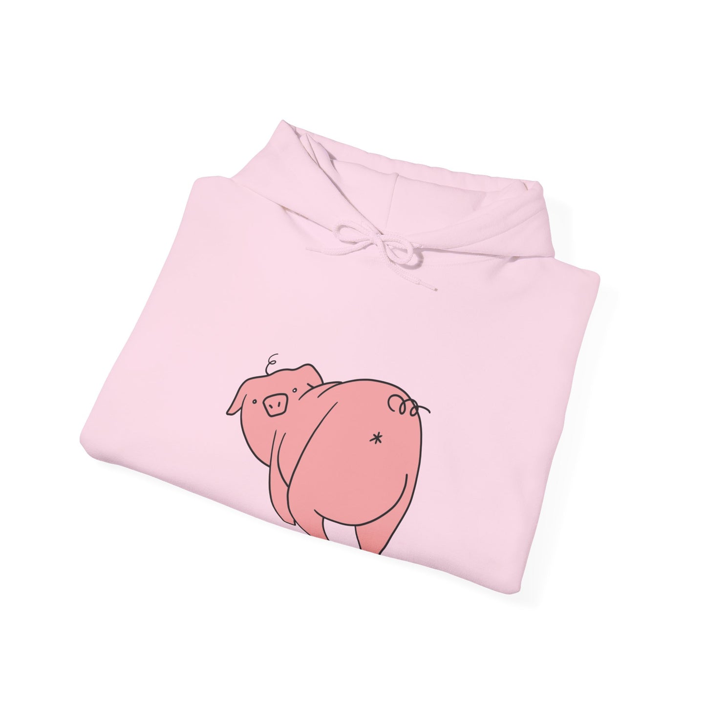 Piggy Rear Unisex Hooded Sweatshirt - ALIQUOS