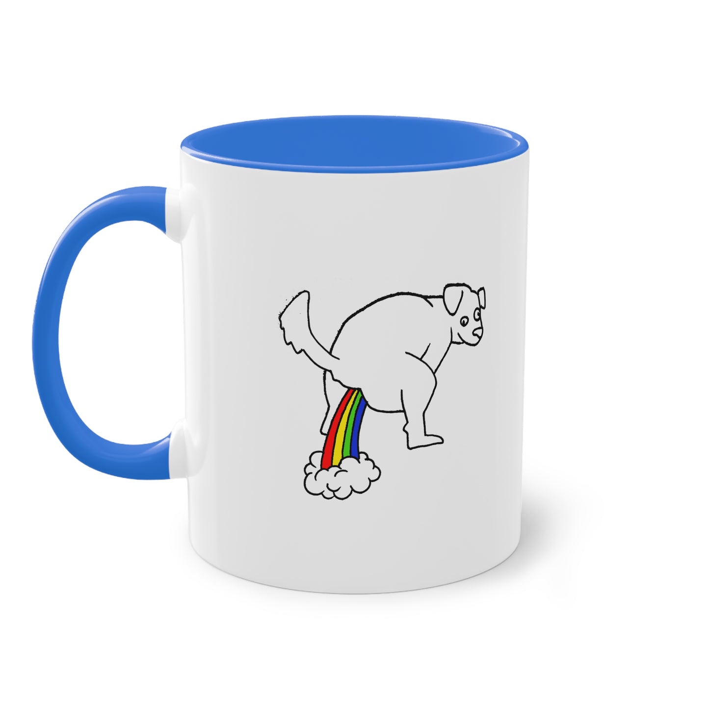 Two Tone Mug - Doggy Rainbow Factory - ALIQUOS