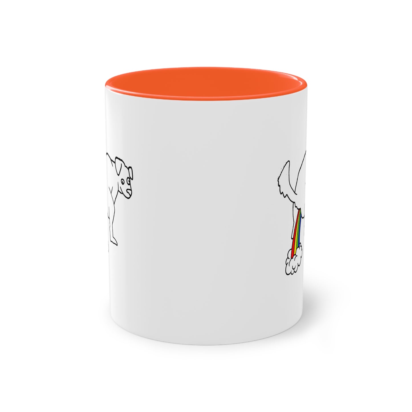 Two Tone Mug - Doggy Rainbow Factory - ALIQUOS