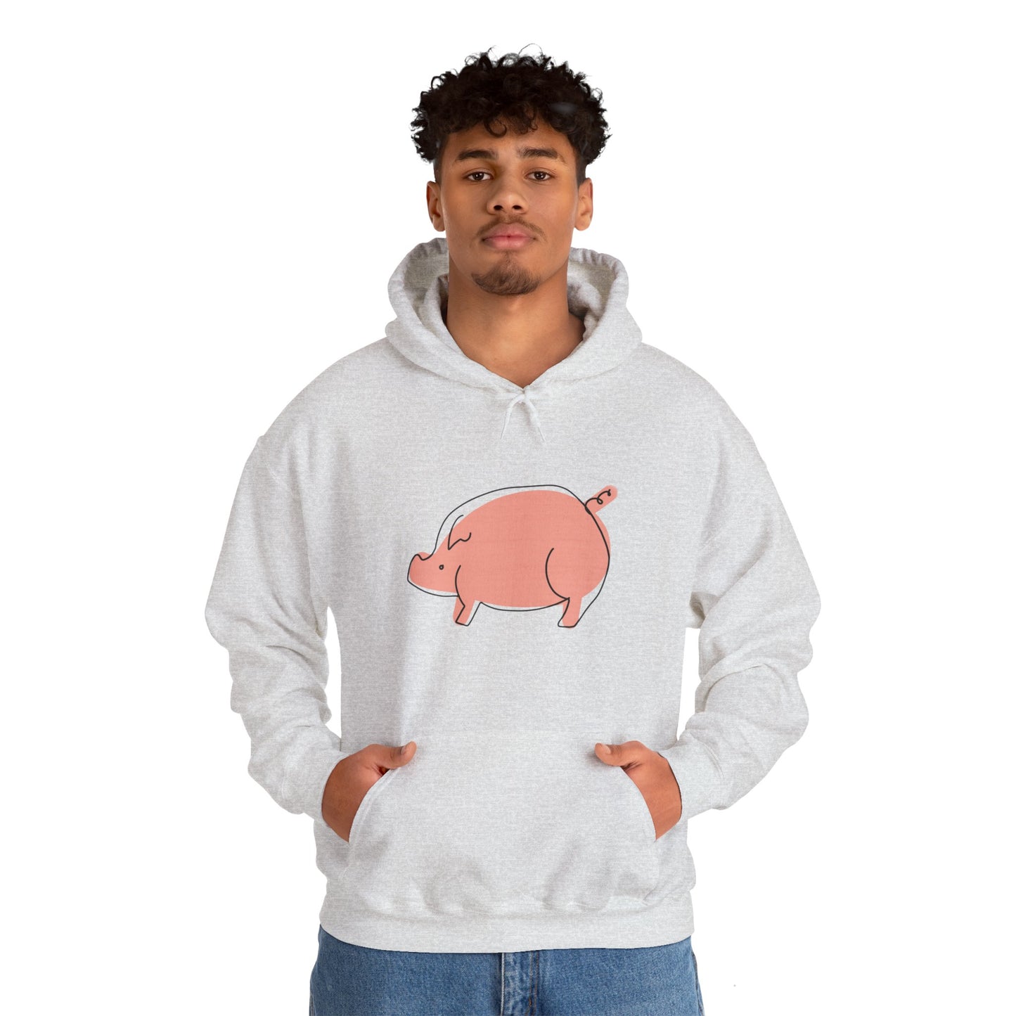 Chubby Piggy Unisex Hooded Sweatshirt - ALIQUOS