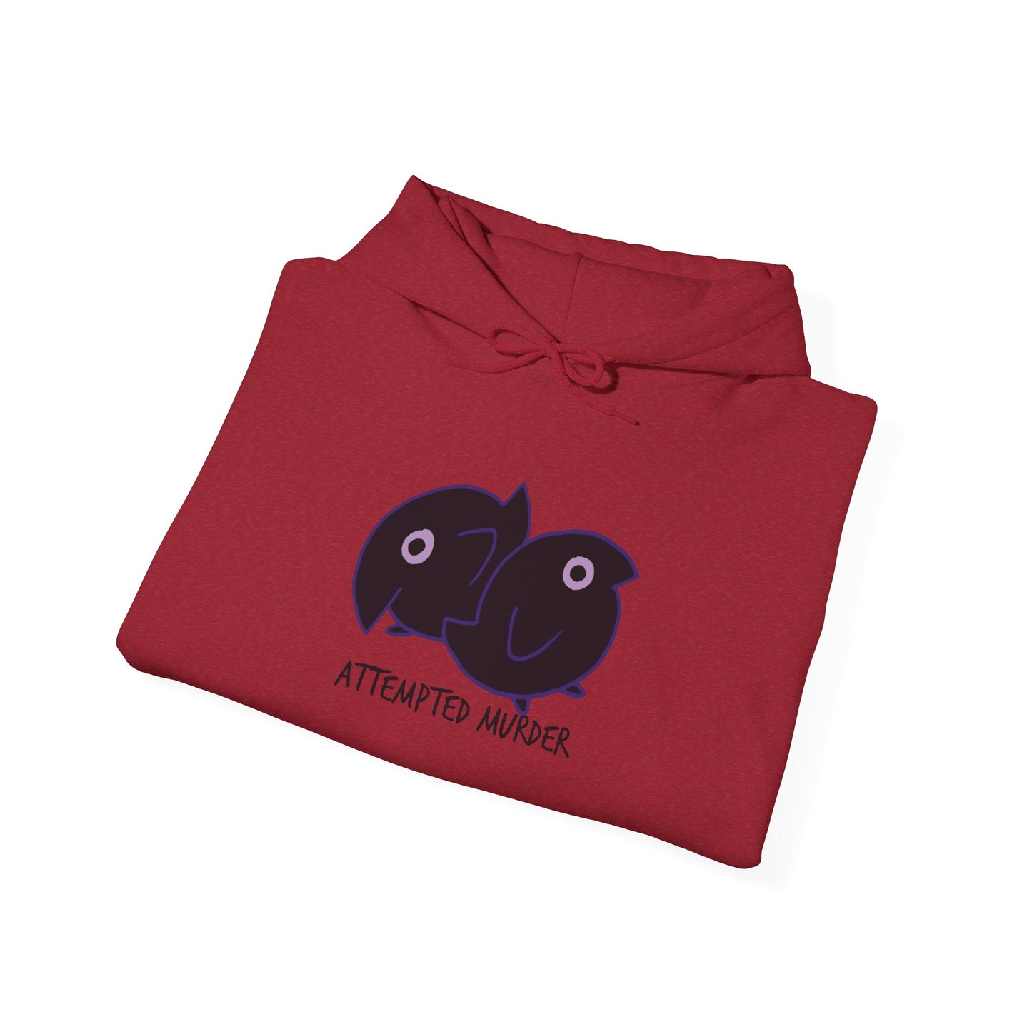 Unisex Hooded Sweatshirt - Attempted Murder Design - ALIQUOS