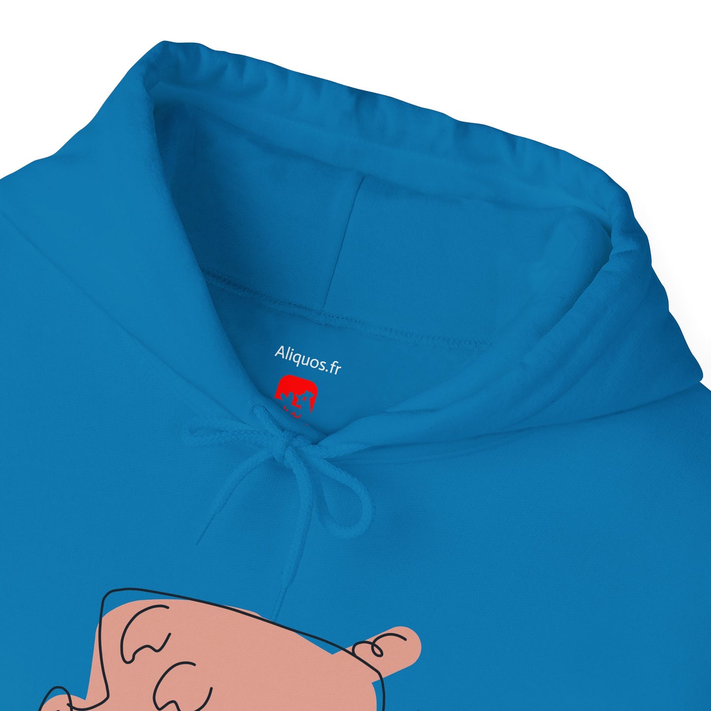 Blocky Piggy Unisex Hooded Sweatshirt - ALIQUOS