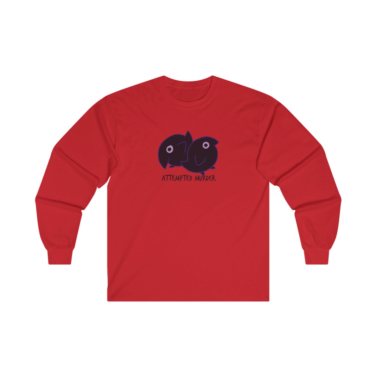 Long Sleeve Tee - Attempted Murder Design - ALIQUOS