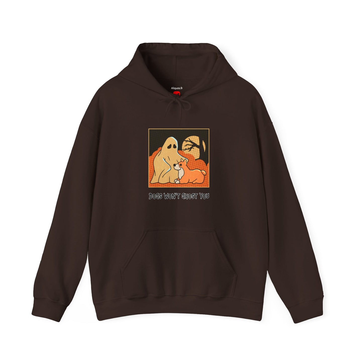 Unisex Hooded Sweatshirt - 'Dogs Won't Ghost You' - ALIQUOS