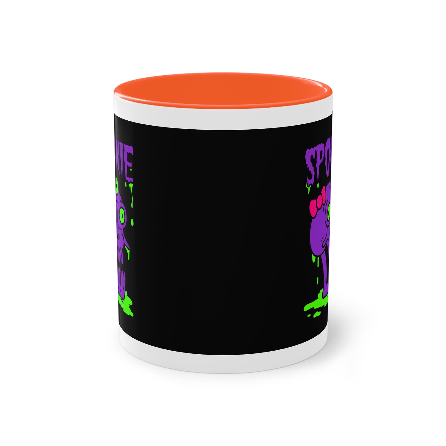 Two Tone Mug - Three-Eyed Skull 'Spookie' Design - ALIQUOS