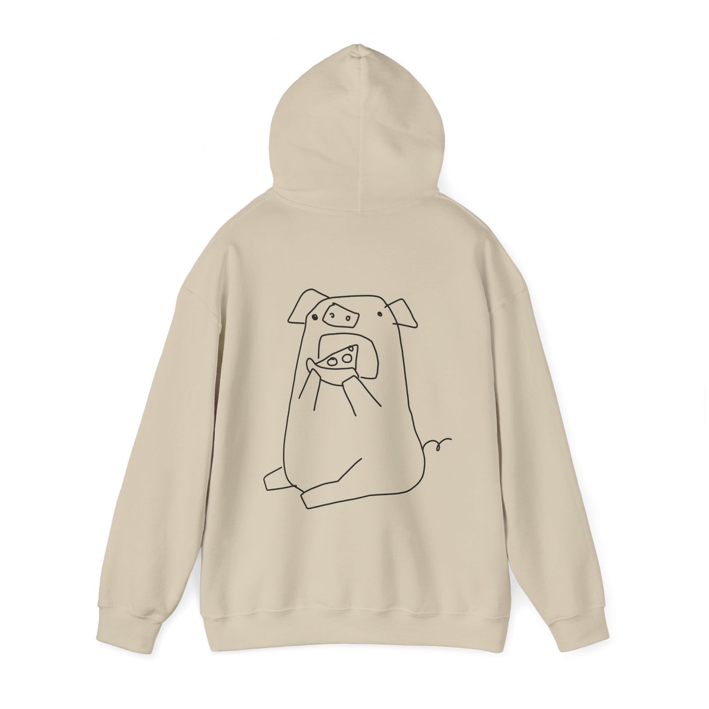 Pizza Piggy Unisex Hooded Sweatshirt - ALIQUOS