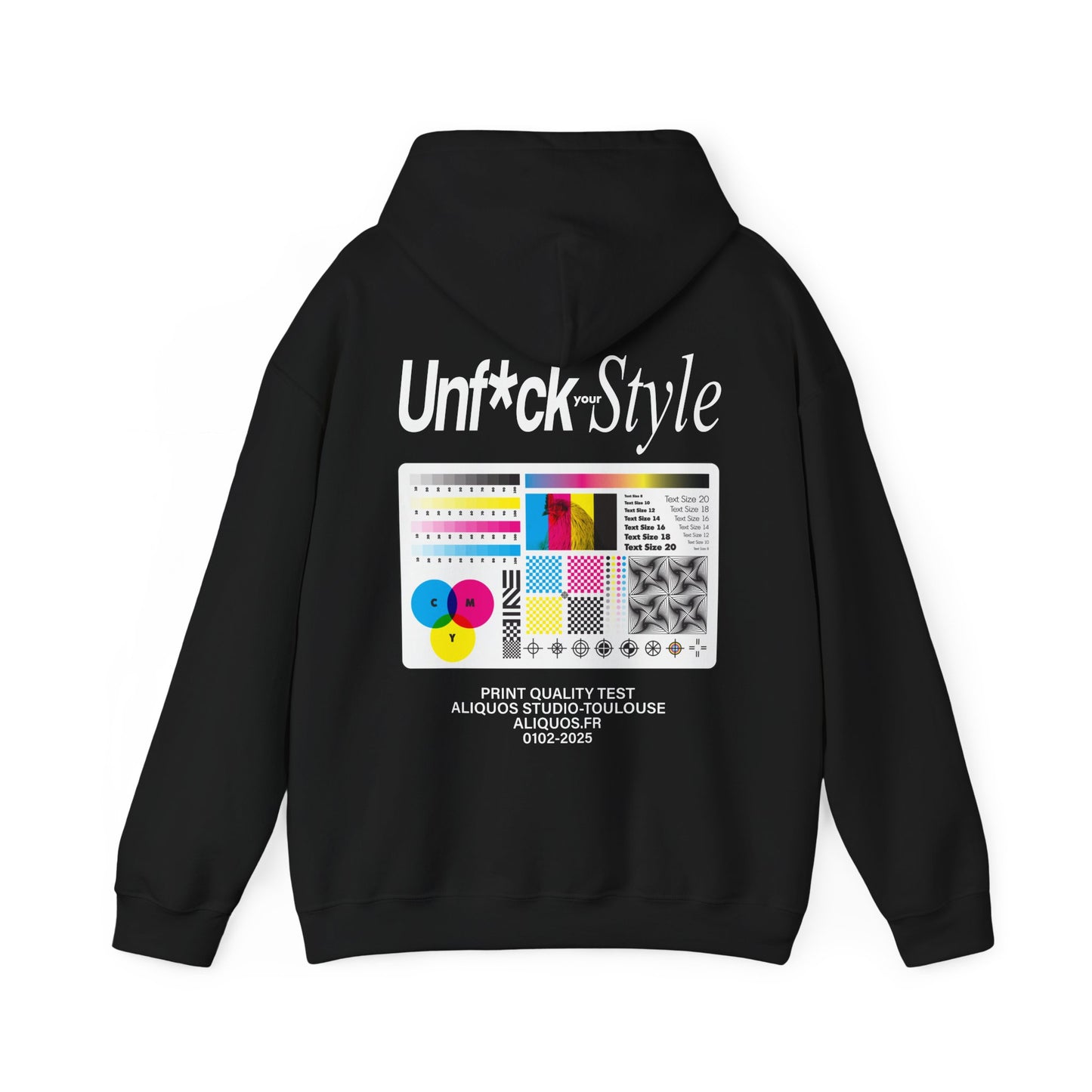 Unisex Kapuzenpullover - Druck Test Design