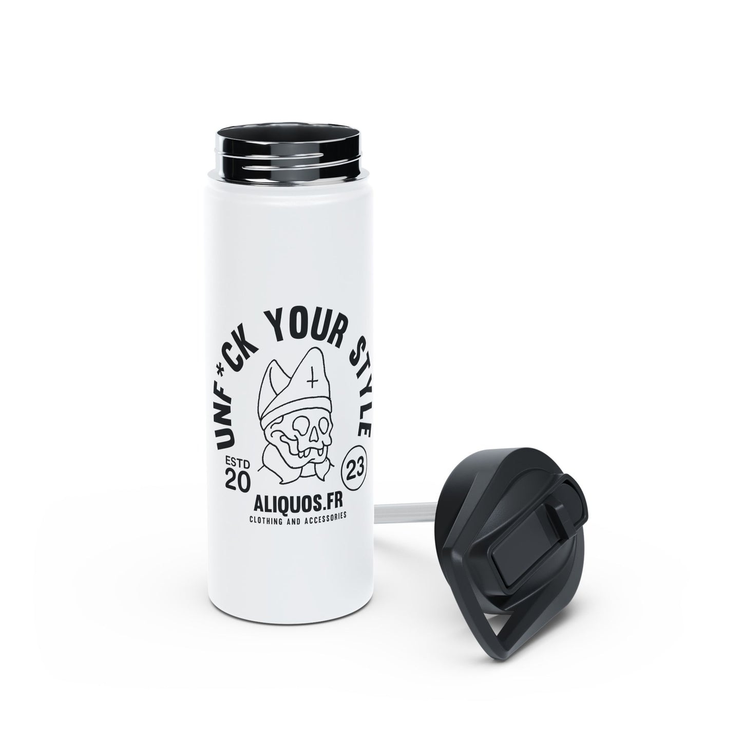 Evil Bishop Stainless Steel Water Bottle, Standard Lid - ALIQUOS