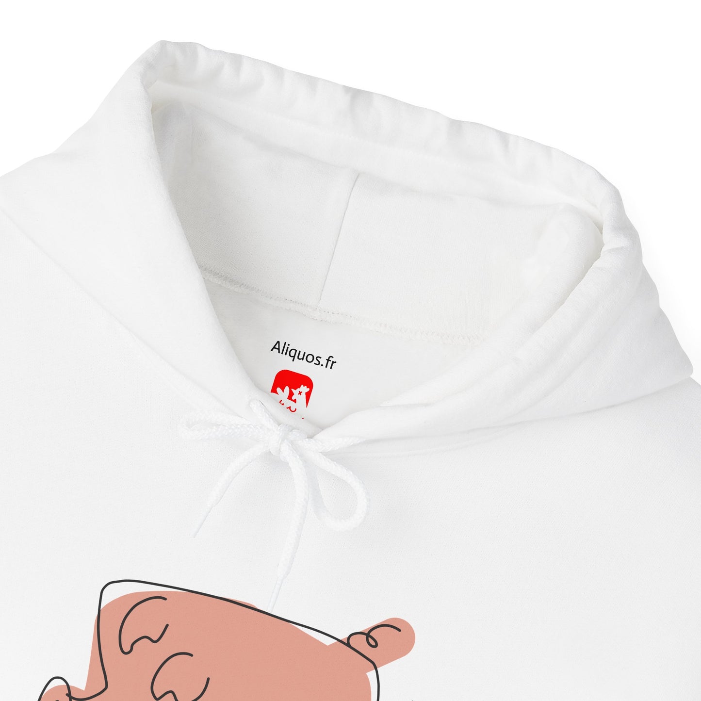 Blocky Piggy Unisex Hooded Sweatshirt - ALIQUOS