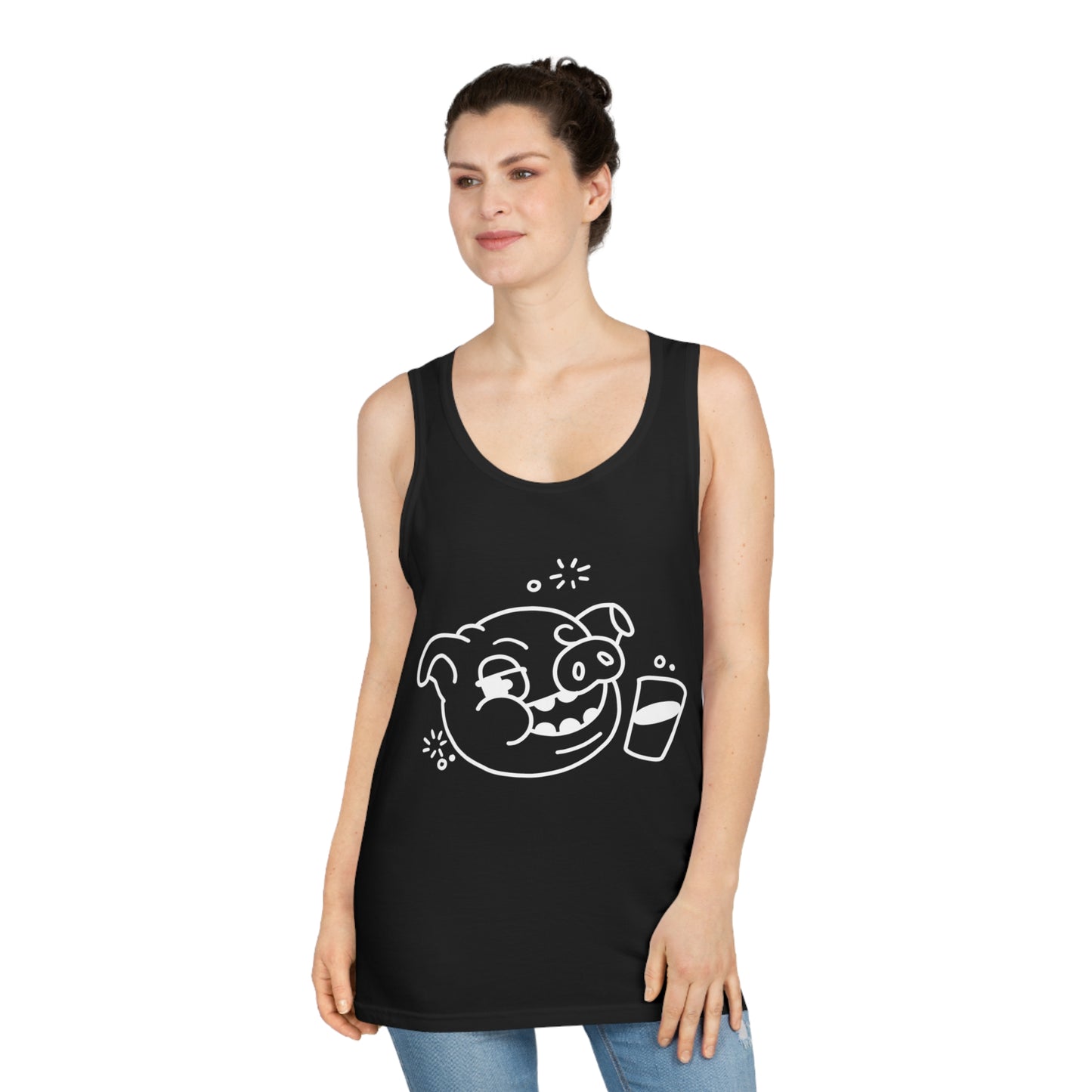 Drunken Piggy Unisex Softstyle Tank Top - ALIQUOS