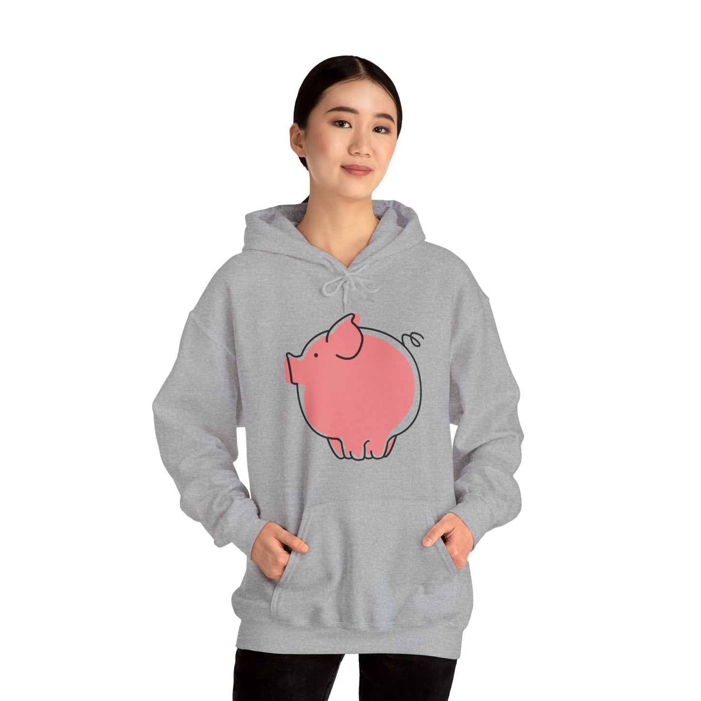 Pudgy Piggy Unisex Hooded Sweatshirt - ALIQUOS