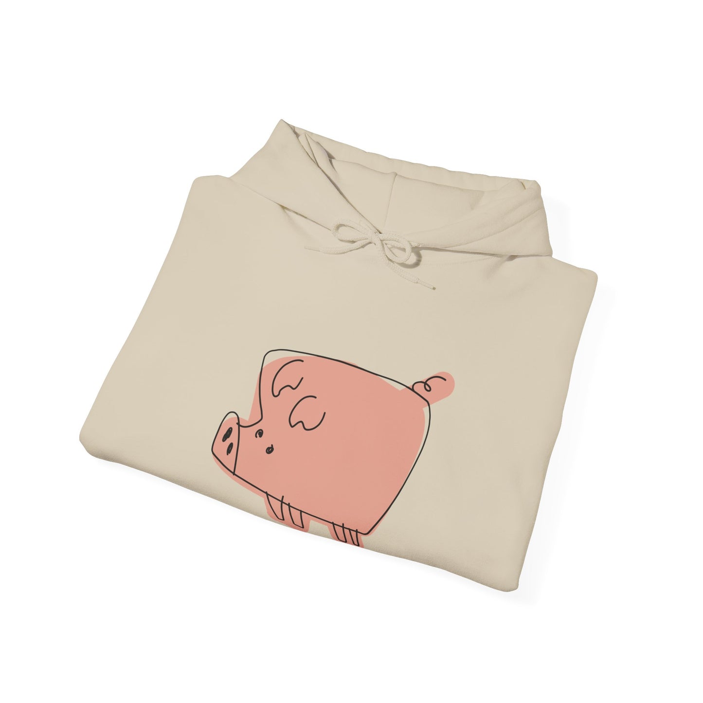 Blocky Piggy Unisex Hooded Sweatshirt - ALIQUOS