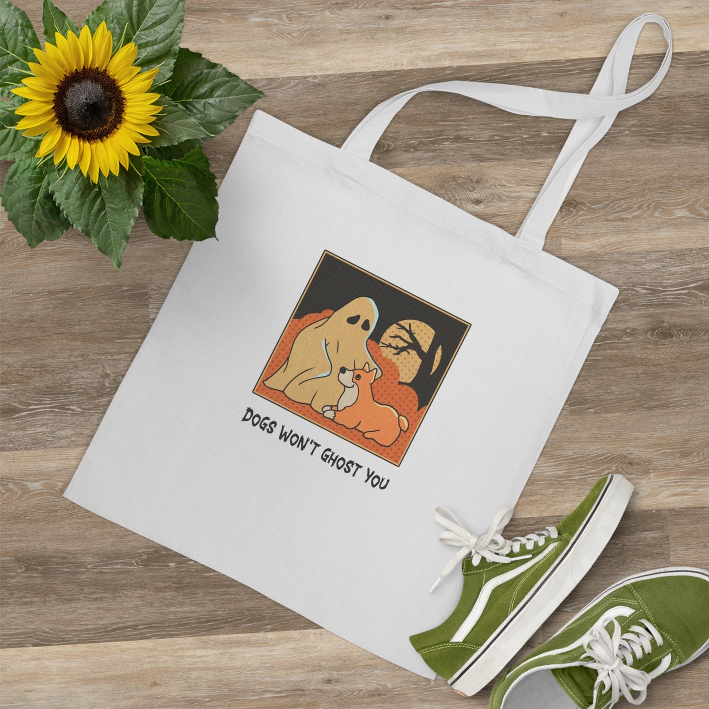 Tote Bag - 'Dogs Won't Ghost You' - ALIQUOS